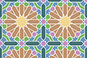 Pochoirs avec motifs arabes - Alhambra 02a