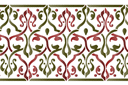 Pochoirs avec motifs arabes - Bordure Arabesque 28