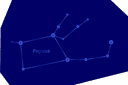 Pochoirs sur l'espace et les étoiles - Constellation Pégase