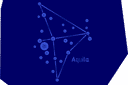 Pochoirs sur l'espace et les étoiles - Aigle de la constellation