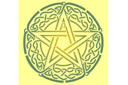 Pochoirs avec motifs celtiques - Pentagramme celtique 94