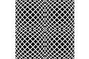 Pochoirs avec motifs abstraits - Illusion d'optique 3