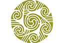 Pochoirs avec motifs celtiques - Cercle celtique 127