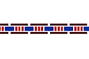 Pochoirs de style égyptien - Bordure simple 2