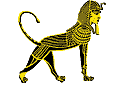 Pochoirs de style égyptien - Sphinx