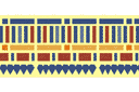 Pochoirs de style égyptien - Bordure égyptienne 62