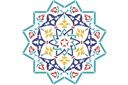 Pochoirs avec motifs arabes - Arabesque 106a