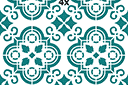 Pochoirs avec motifs carrés - Carrelage marocain 03