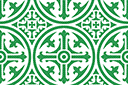 Pochoirs avec motifs carrés - Carrelage marocain 09