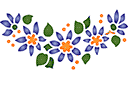 Pochoirs avec jardin et fleurs sauvages - Motif fleurs sauvages 040