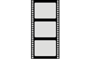 Pochoirs avec différents objets et articles - Ciné-film