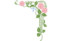 Pochoirs avec jardin et fleurs sauvages - Rose musquée et muguet