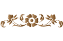 Sets de pochoirs de même style - Motif floral 22