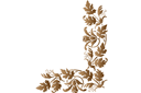 Sets de pochoirs de même style - Cloche fleurs coin 23