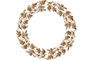 Sets de pochoirs de même style - Cercle de fleurs de cloche 23