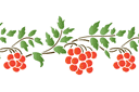 Pochoirs pour bordures avec plantes - Bordure de Rowan 42