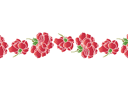 Pochoirs pour bordures avec plantes - Bordure bouton de rose