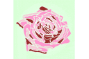 Pochoirs avec jardin et fleurs sauvages - La rose