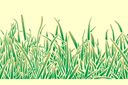 Pochoirs pour bordures avec plantes - Bordure d'herbe