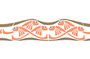 Pochoirs pour bordures classiques - Bordure Art Nouveau 038