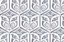 Pochoirs avec motifs répétitifs - Lys de la Renaissance - papier peint