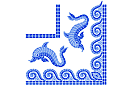 Pochoirs avec motifs carrés - Le coin des dauphins