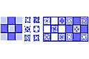 Pochoirs avec motifs carrés - Carreaux et motifs