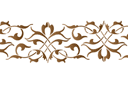 Pochoirs pour bordures avec motifs abstraits - Bordure dentelle 50