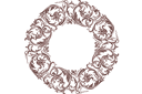 Pochoirs à motifs classiques - Cercle classique 14