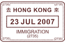 Pochoirs avec différents symboles - Cachet dans le passeport 03