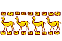 Pochoirs pour bordures d'animaux - Lama