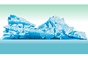 Pochoirs avec poissons et plantes aquatiques - Iceberg