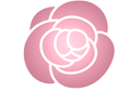 Pochoirs avec jardin et roses sauvages - Petite rose 65