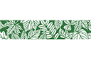 Pochoirs pour bordures avec plantes - Bordure de différentes feuilles 7
