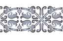 Pochoirs à motifs classiques - Bordure classique 155