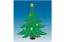 Pochoirs avec motifs de Noël - Petit arbre