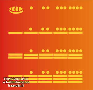 Chiffres mayas - pochoir pour la décoration