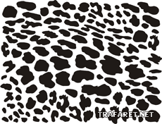 Peau de léopard - pochoir pour la décoration