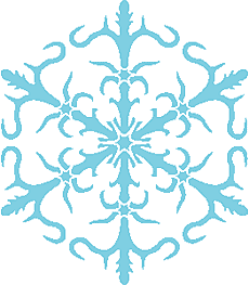 Flocon de neige XIV - pochoir pour la décoration