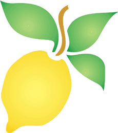 Citron - pochoir pour la décoration