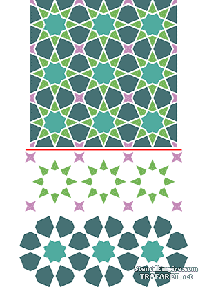 Alhambra 01b (Pochoirs avec motifs arabes)