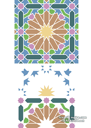 Alhambra 02b (Pochoirs avec motifs arabes)