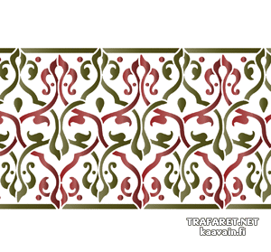 Bordure Arabesque 28 - pochoir pour la décoration