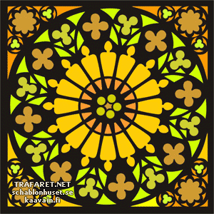 Fenêtre vit - pochoir pour la décoration