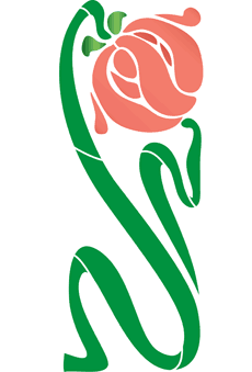 Tulipe Art Nouveau - pochoir pour la décoration