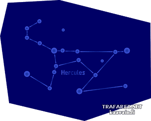 Constellation Hercule - pochoir pour la décoration