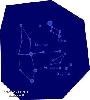 Quatre constellations - pochoir pour la décoration