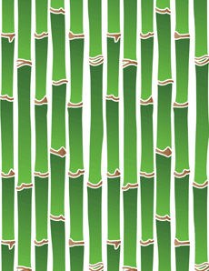 Papier peint bambou 1 - pochoir pour la décoration