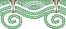 Bordure moderne 32 - pochoir pour la décoration
