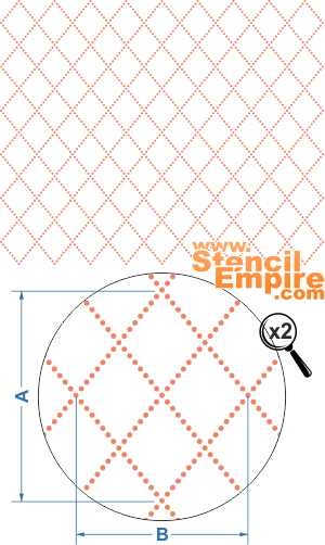 Grille simple - pochoir pour la décoration